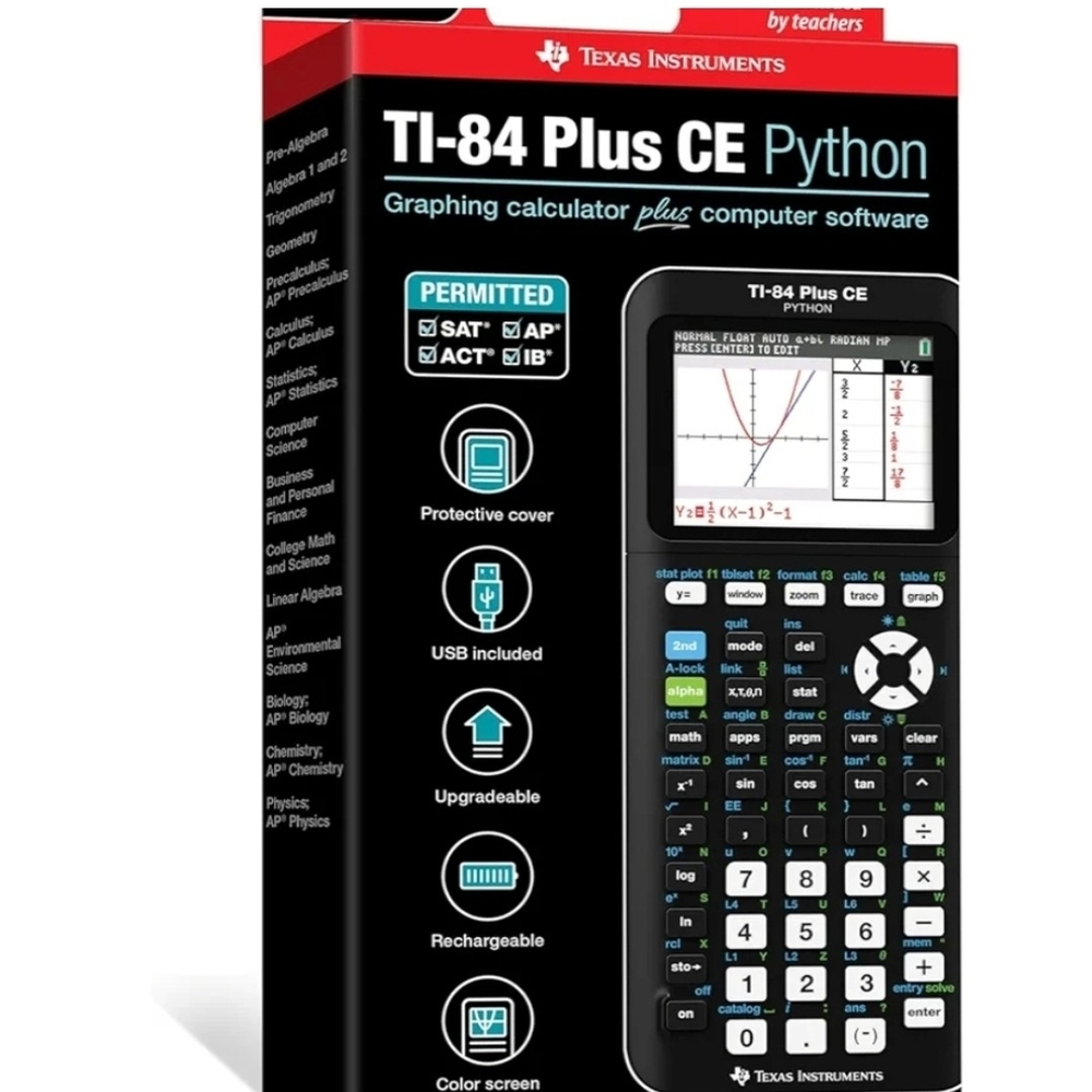 Texas Instruments TI-84 Plus CE Python Calculator - Black